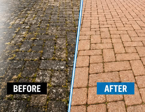 brick pavers before after